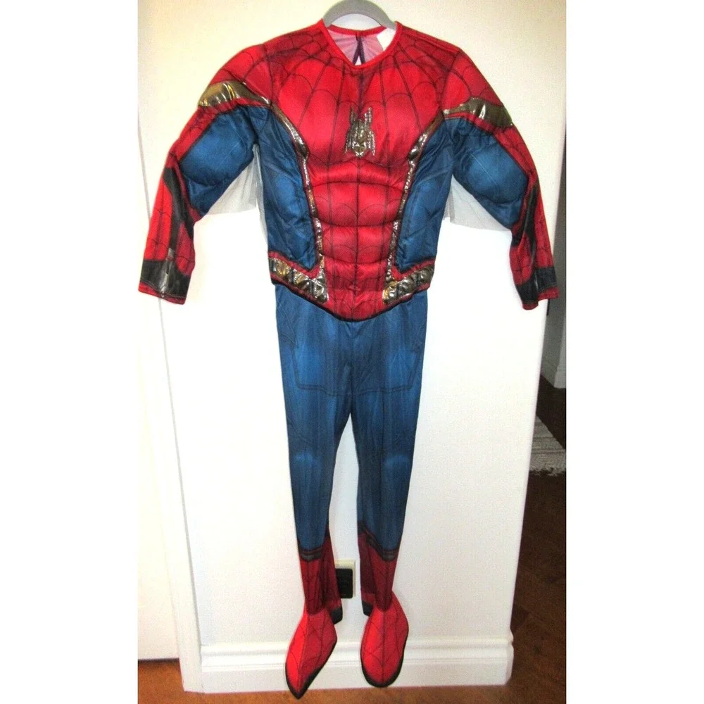 Rubies Marvel Spiderman Padded 1 Piece Costume Youth Size Large NO Gloves/Mask - Picture 2 of 4